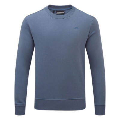 J.Lindeberg Alpha Crew Neck Golf Sweater Vintage Indigo AMJS13450-O319