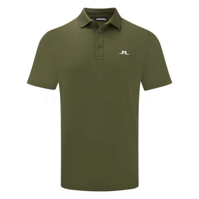 J.Lindeberg Bridge Golf Polo Shirt Forest Green/White GMJT13034-M354