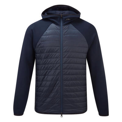 J.Lindeberg Hayden Quilt Hybrid Hooded Golf Wind Jacket JL Navy GMOW13076-6855
