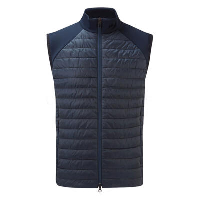 J.Lindeberg Hayden Quilt Hybrid Golf Wind Vest JL Navy GMOW13074-6855