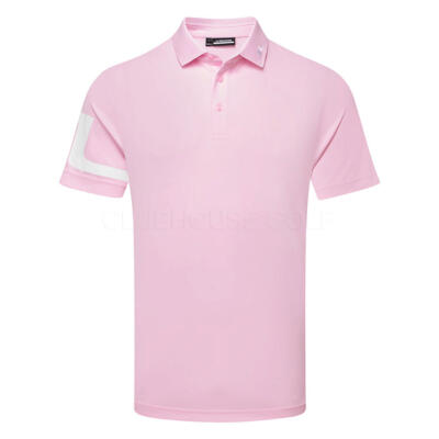 J.Lindeberg Heath Golf Polo Shirt Nosegay/White GMJT14264-S211