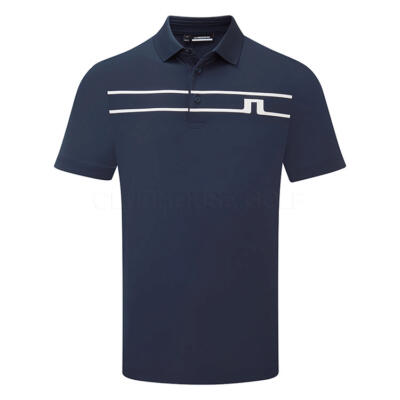 J.Lindeberg Klas Golf Polo Shirt JL Navy/White GMJT13035-6855