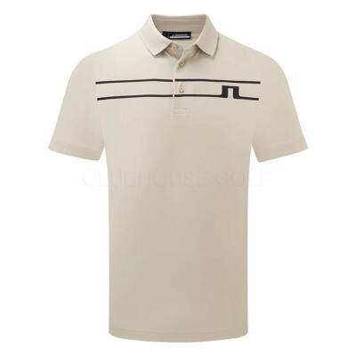 J.Lindeberg Klas Golf Polo Shirt Moonbeam/Black GMJT13035-U029