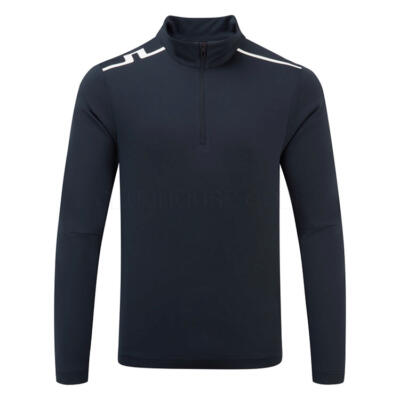 J.Lindeberg Leon 1/4 Zip Golf Sweater JL Navy/White GMJS14113-6855