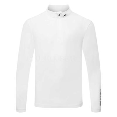 J.Lindeberg Tour Tech 1/4 Zip Golf Sweater White/Black GMJS11956-0000