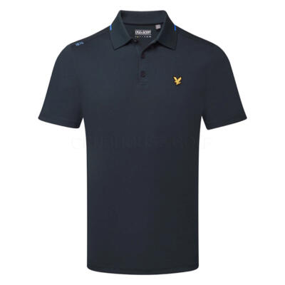 Lyle & Scott Tipped Tech Golf Polo Shirt Dark Navy SP2460-Z271