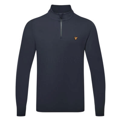 Lyle & Scott Core 1/4 Zip Golf Sweater Dark Navy ML2460-Z271