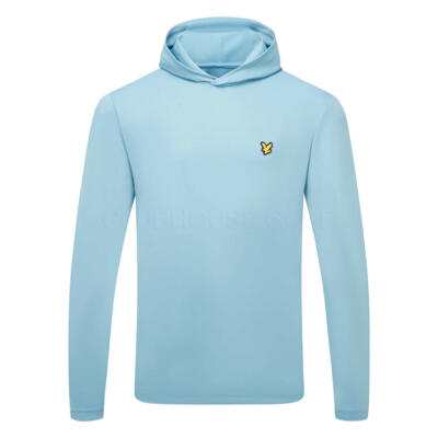 Lyle & Scott Core Golf Hoodie Aquamarine Blue ML2463-661