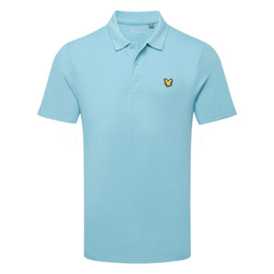 Lyle & Scott Core Golf Polo Shirt Aquamarine Blue SP2466-661