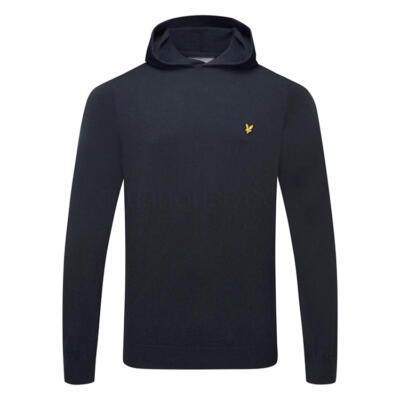 Lyle & Scott Knitted Golf Hoodie Dark Navy KN2468-Z271