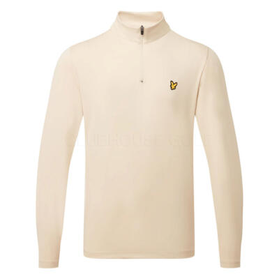 Lyle & Scott Golf Course 1/4 Zip Golf Sweater Sesame ML2266G-Z745