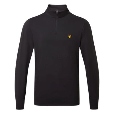 Lyle & Scott Golf Course 1/4 Zip Golf Sweater Jet Black ML2266G-Z865
