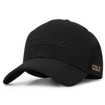 Macade Range Snapback Golf Cap Black CA20240205