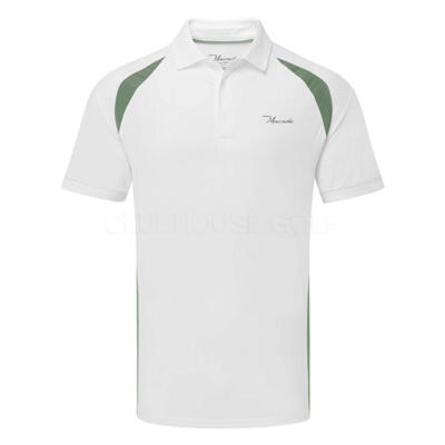 Macade Nash Tech TX Golf Polo Shirt White MPS2651401