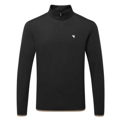 Macade Therma 1/4 Zip Golf Sweater Black SW20230822