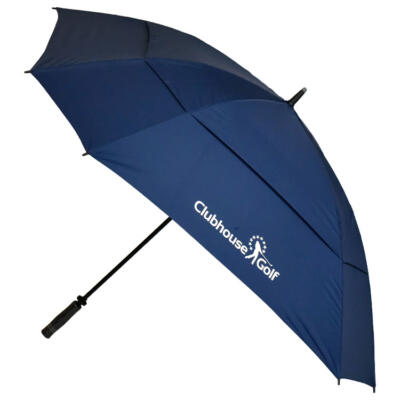 TourDri 64 Inch Clubhouse Golf Square Golf Umbrella Navy