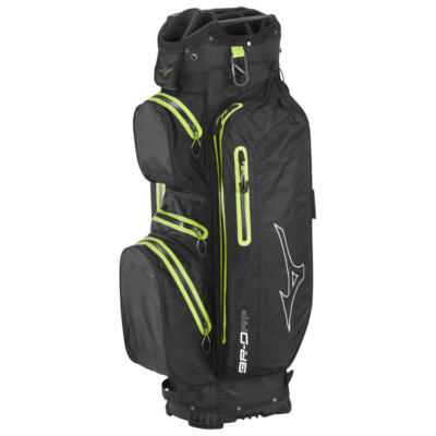 Mizuno BR-DRI Waterproof Golf Cart Bag Black/Green BRDRIWPC24