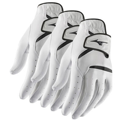 Mizuno JPX Golf Glove (3 Pack) White (Right Handed Golfer)