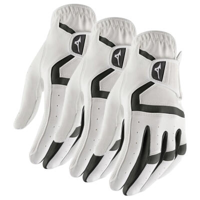 Mizuno MX Golf Glove (3 Pack) White (Right Handed Golfer)