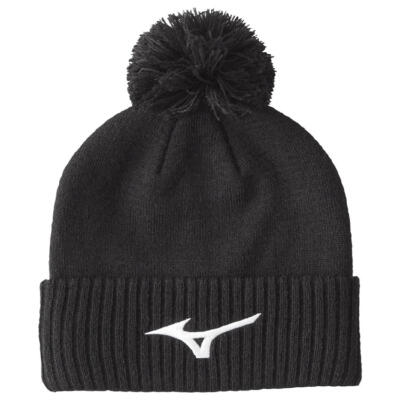Mizuno Crested Bobble Golf Beanie Black 52TW2006P-09