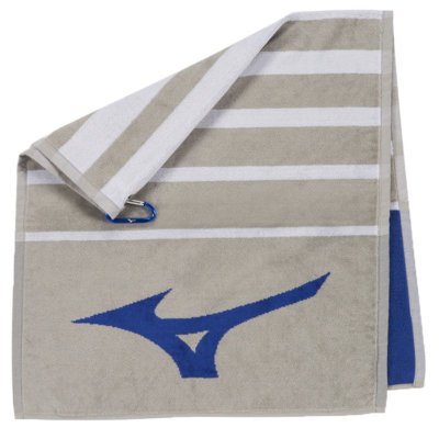 Mizuno RB Tour Golf Towel Grey/Blue TWT21RB3P-05