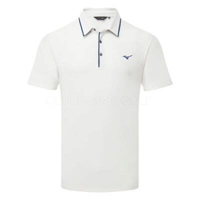 Mizuno Classic Pique Golf Polo Shirt Optic White 52GAB031-01