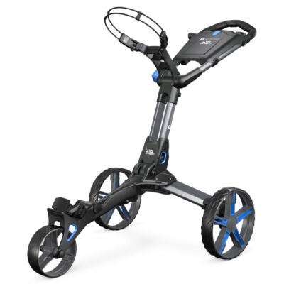 Motocaddy QB2 3 Wheel Golf Trolley Graphite/Blue