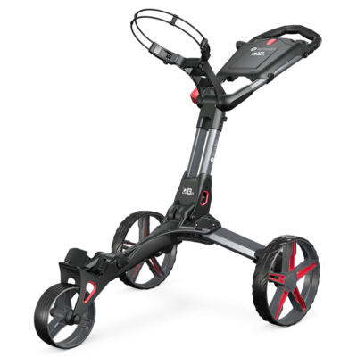 Motocaddy QB2 3 Wheel Golf Trolley Graphite/Red