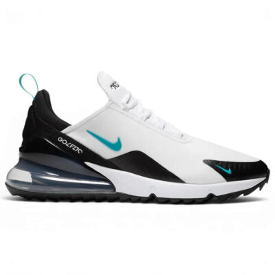 Nike Air Max 270G Golf Shoes White/Dusty Cactus/Black/Metallic Silver CK6483-100
