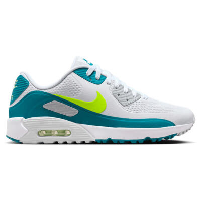 Nike Air Max 90G Golf Shoes White/Volt/Bright Spruce HV9305-104
