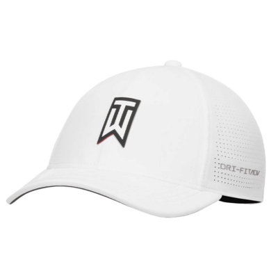 Nike TW Dri-Fit Club Golf Cap White/Black - Clubhouse Golf