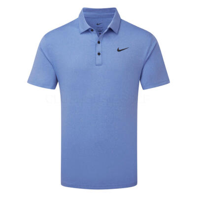 Nike Dry Tour Heather Golf Polo Shirt Comet Blue/Black FZ7473-411