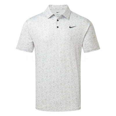 Nike Dry Tour POA Print Golf Polo Shirt Photon Dust/Black HM5794-025