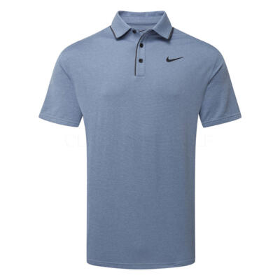 Nike Dry Tour Piping Golf Polo Shirt Light Armory Blue/Black FZ7497-440