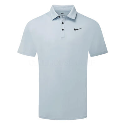 Nike Dry Tour Solid Golf Polo Shirt Light Armory Blue/Black FZ7481-440