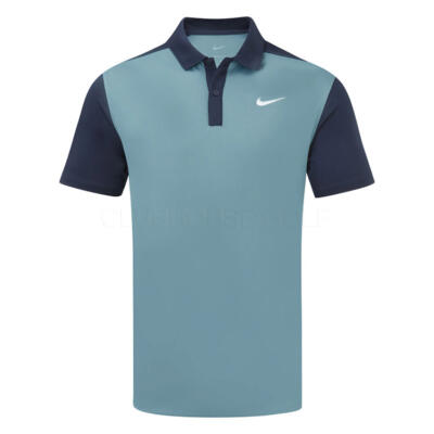 Nike Dry Victory+ Blocked Golf Polo Shirt Smokey Blue/Obsidian/White HM5637-006