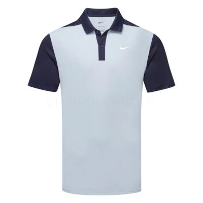 Nike Dry Victory+ Blocked Golf Polo Shirt Light Armory Blue/Obsidian/White HM5637-440