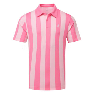 Nike Jordan Dri-FIT All-Over Print Golf Polo Shirt Pink Glow/Black IF2930-649