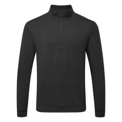 Nike Dry Tour 1/2 Zip Golf Sweater Black/White FZ7522-010