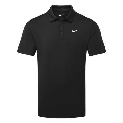 Nike Dry Tour Solid Golf Polo Shirt Black/White FZ7481-010