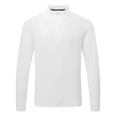 Nike Therma-FIT Par 5 1/2 Zip Golf Sweater White/Black IB0303-100