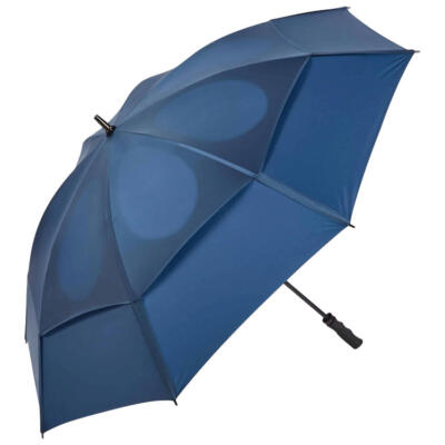 On Par Hurricane Double Canopy Golf Umbrella Navy/Navy
