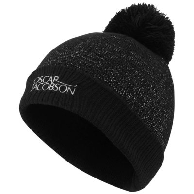 Oscar Jacobson Avalon Bobble Golf Beanie Black OJHAT0184