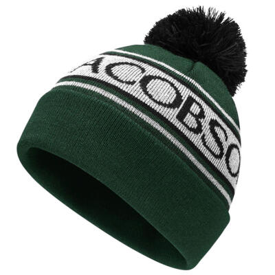Oscar Jacobson Gillies Bobble Golf Beanie Pineneedle/Black OJHAT0268-NB