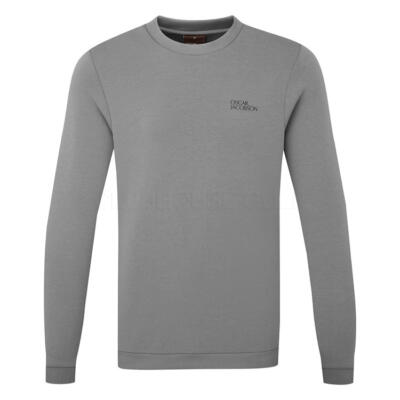 Oscar Jacobson Johnstone Tour Crewneck Golf Sweater Pewter OJTOP0285-P