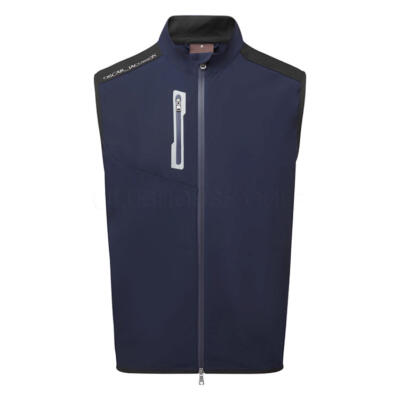 Oscar Jacobson Beatty Padded Golf Wind Vest Navy OJTOP0341