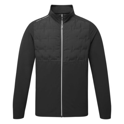 Oscar Jacobson Hackney Padded Golf Wind Jacket Black OJTOP0112