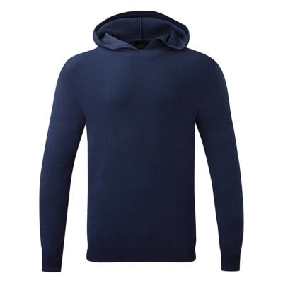 Oscar Jacobson Kennedy Knitted Golf Hoodie Navy OJTOP0304-N