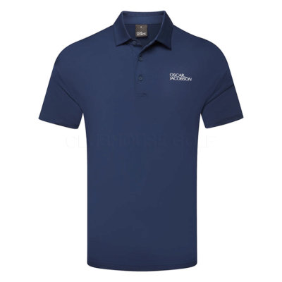 Oscar Jacobson Bullock Tour Golf Polo Shirt Navy OJTS0234