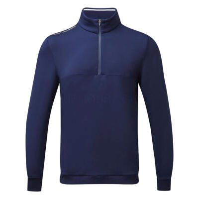 Oscar Jacobson Westland 1/4 Zip Golf Sweater Navy OJTOP0299-N